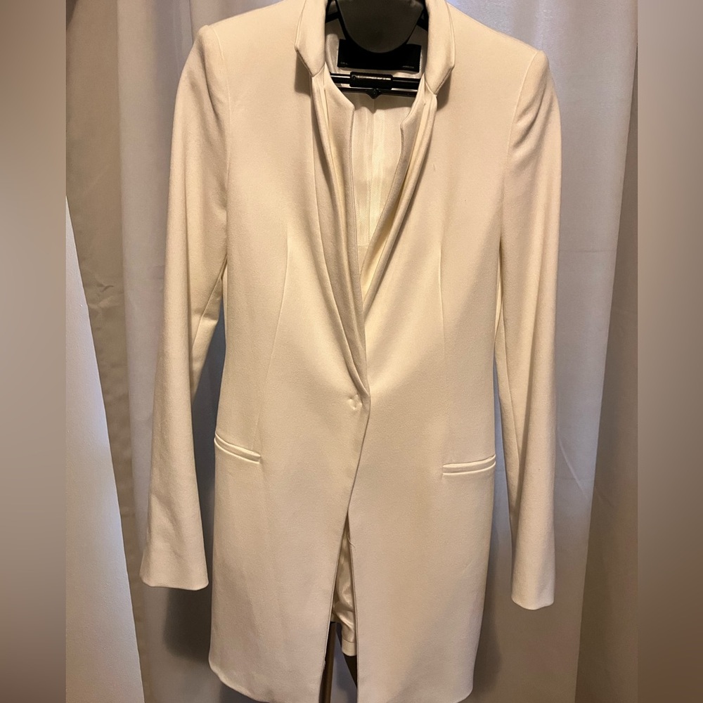 Zara Basic European White coat
